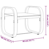 vidaXL Zestaw 2 leżaków ze stolikiem, textilene i aluminium