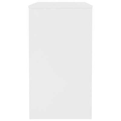 Biurko, białe, 90x40x72 cm, materiał drewnopochodny