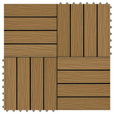 Płytka Tarasowa Projekt 3D 11 pcs Drewno tekowe 30 x 30 cm
