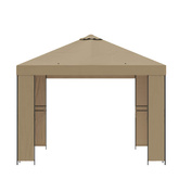 Altana 3 x 3 m Beżowy Poliester i Stal 190 gsm