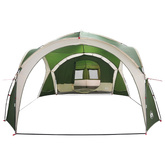 Namiot boczny zielony 410 x 410 x 250 cm Poliester i Stal
