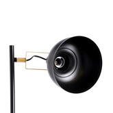 Lampa podłogowa czarna metalowa regulowana Reno 51-80196