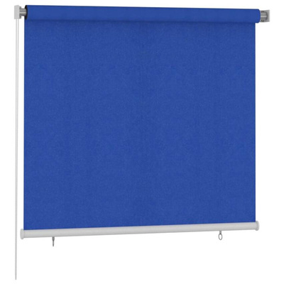 vidaXL Roleta zewnętrzna, 160 x 140 cm, niebieska, HDPE