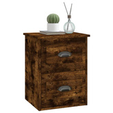 vidaXL Wiszące szafki nocne, 2 szt., przydymiony dąb, 41,5x36x53 cm