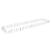 vidaXL Podwyższona donica gabionowa, galwanizowana stal, 400x100x20 cm