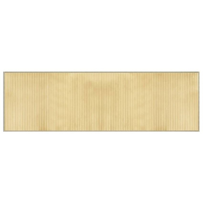 Dywan prostokątny, jasny naturalny, 60x200 cm, bambusowy vidaXL