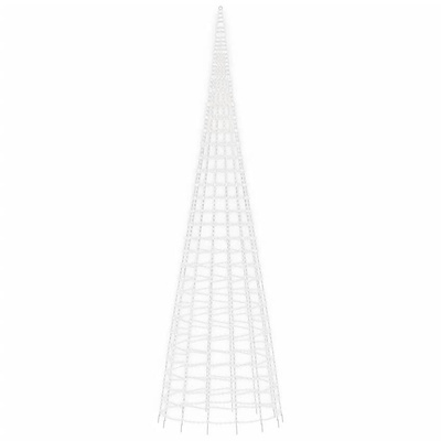 vidaXL Choinka z lampek, na maszt, 3000 zimnych białych LED, 800 cm