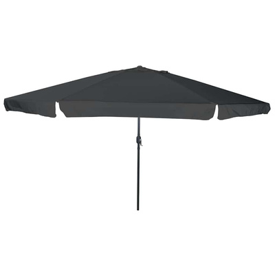 Parasolka ogrodowa Antracyt 394 x 394 x 248 cm Poliester i Stal