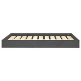 vidaXL Legowisko dla psa, szare, 91,5x64x9 cm, lite drewno sosnowe