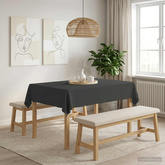 Obrus stołowy Prostokątny ciemnoszary 110 x 140 cm