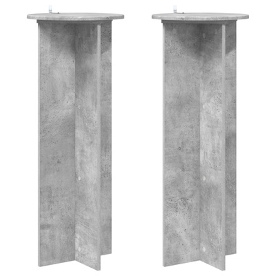 Stojak na rośliny 2 pcs Betonowy szary ?40 x 100 cm
