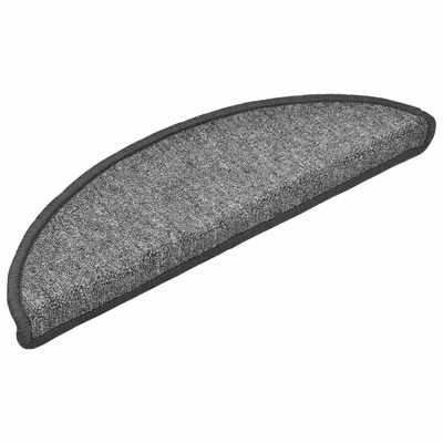 Maty na schody 10 szt. 56x17x3 cm Ciemnoszary Półokrągły