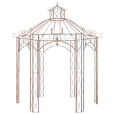 vidaXL Pawilon ogrodowy, antyczny brąz, 3 m, żelazo