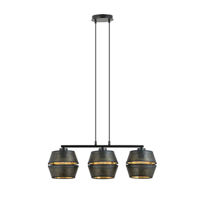Lampa wisząca  MALIA 3 BLACK/GOLD