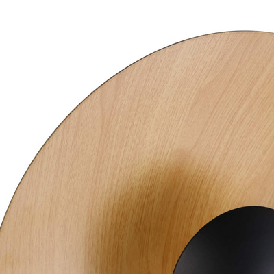 Kinkiet Nowoczesny Drewniany okrągły 45cm 12W Abruzzo Orzo