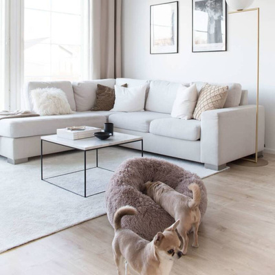 DISTRICT70 Legowisko dla zwierząt FUZZ, piaskowe, S