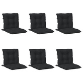 Zestaw poduszek do krzesła z niskim oparciem 6 pcs
