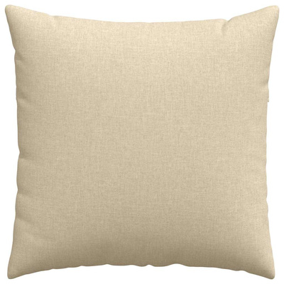 Poduszki na sofę 2 pcs Kremowy 60 x 60 cm tkanina