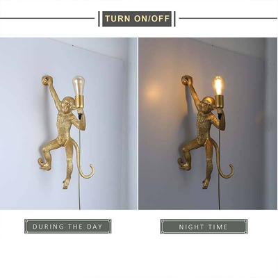 Lampa Wisząca Złota Małpa Abruzzo Shimpo E27