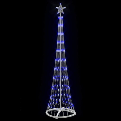 Choinka świąteczna LED Niebieski 51 x 51 x 190 cm Metal
