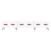 vidaXL Szafka pod TV, biała, 150x36x30 cm, materiał drewnopochodny wariant 6