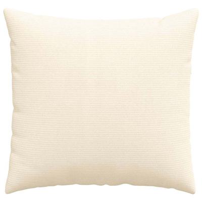 Poduszki na sofę 2 pcs Kremowy 45 x 45 cm Tkanina sztruksowa