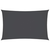 Żagiel ogrodowy, tkanina Oxford, prostokątny, 3x6 m, antracyt