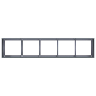 Doniczka Antracyt 200x40x40 cm Stal walcowana na zimno