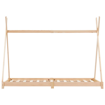 vidaXL Rama łóżka dziecięcego, lite drewno sosnowe, 80 x 160 cm