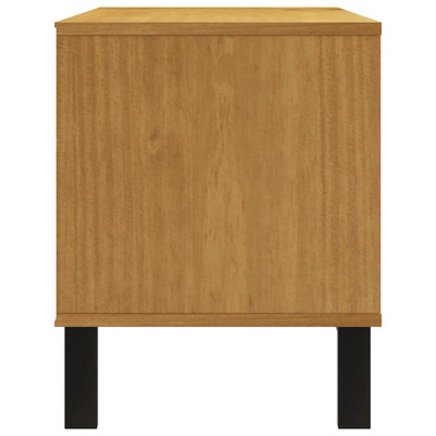 Szafka pod TV FLAM, 110x40x50 cm, lite drewno sosnowe vidaXL