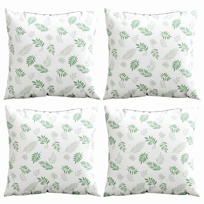 Poduszki rozrzucone Liść 4 pcs Wzór liścia 40 x 40 cm