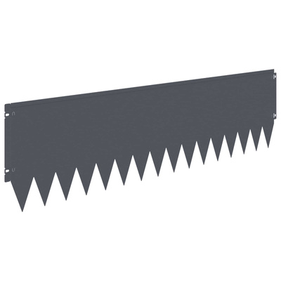 Krawężnik do trawnika 20 szt. 103 x 30 cm Stal antracytowy