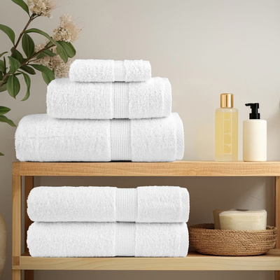 Ręczniki premium, SOLUND, 25 szt., białe, 70x140 cm, 600 g/m?