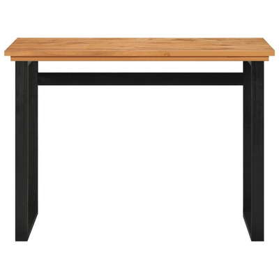 vidaXL Biurko, 100x45x75 cm, lite drewno tekowe