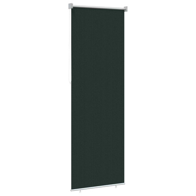 Roleta zewnętrzna 90% blokada UV Ciemnozielony 80 x 230 cm HDPE