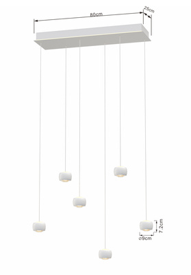 Lampa wisząca QUIBERON 7039-608