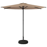 Parasol ogrodowy z podstawą 270 x 270 cm Poliester Prostokątny