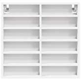 Witryna, biała, 60x8,5x58 cm, materiał drewnopochodny