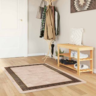 Chodnik dywanowy MARSA Czarny 80 x 100 cm Poliester i PVC