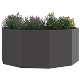 Donica Czarny 120 x 120 x 50 cm Stal