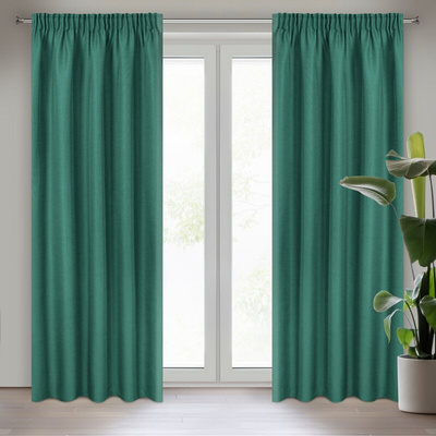 Zasłona Style zielona 140x270