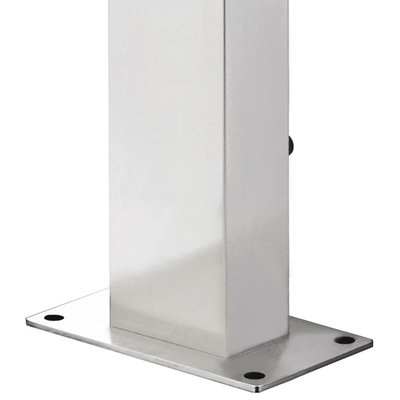 Prysznic ogrodowy z brązową podstawą, 225 cm, stal nierdzewna