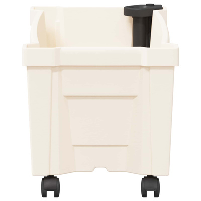 Donica Calypso z kółkami Biały 79 x 35 x 33 cm PP