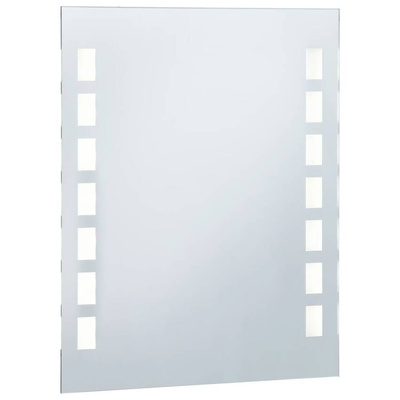 vidaXL Ścienne lustro łazienkowe z LED, 50 x 60 cm