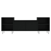 vidaXL Szafka pod TV, czarna, 160x35x55 cm, materiał drewnopochodny