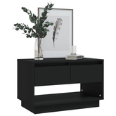 vidaXL Szafka pod TV, czarna, 70x41x44 cm, materiał drewnopochodny