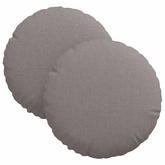 Poduszki na siedziska 2 pcs Ciemnoszary ?30 x 13 cm tkanina