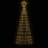 vidaXL Choinka z lampek, z kołkami, 220 ciepłych białych LED, 180 cm
