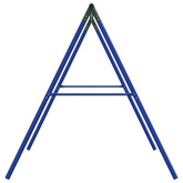 Rama do huśtawki ogrodowej, z 4 haczykami, niebieska, stal