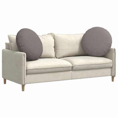 Poduszki na siedziska 2 pcs Ciemnoszary ?80 x 29 cm tkanina